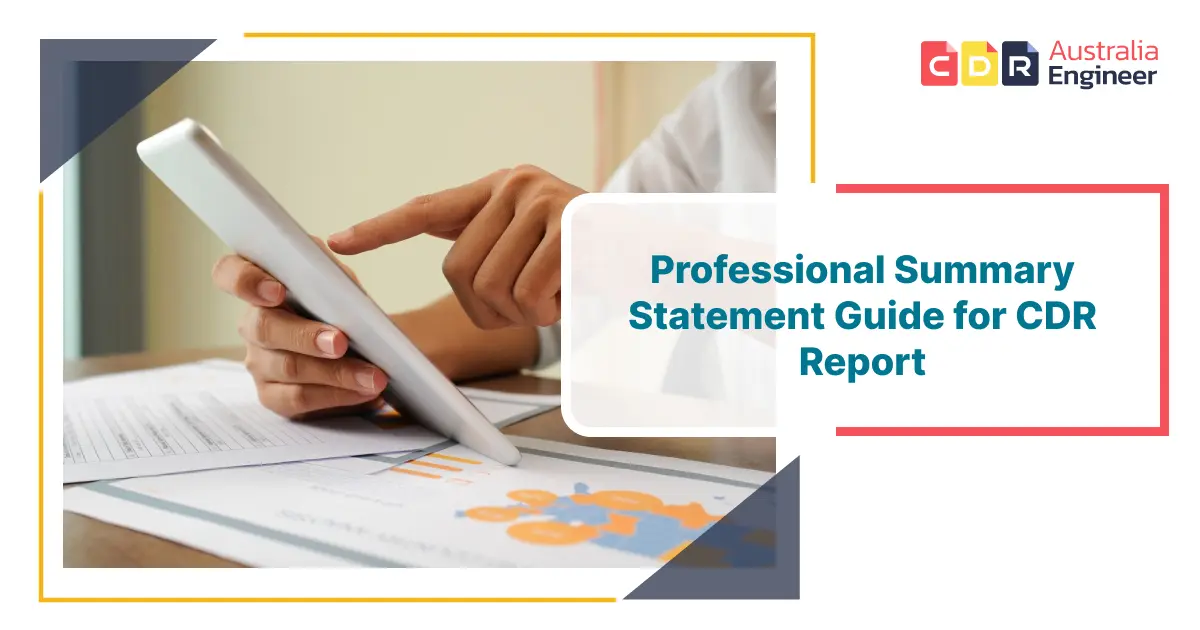 Professional Summary Statement Guide for cdr report