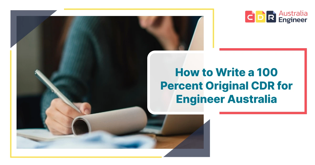 write a 100 percent original cdr
