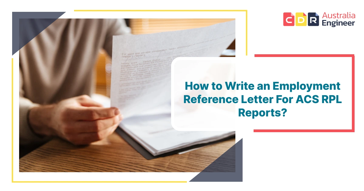Employment Reference letter for ACS RPL