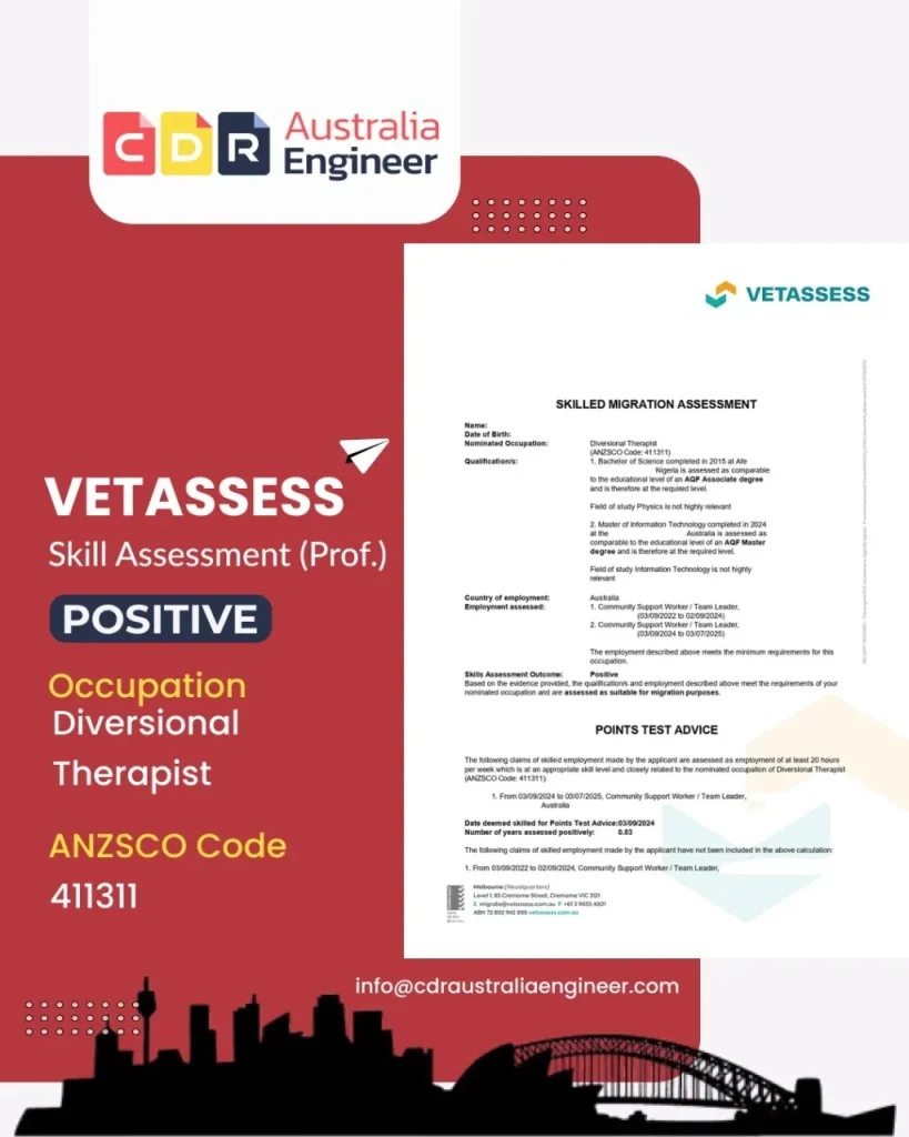 vetassess positive skill assessment