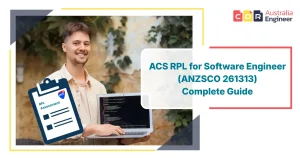 A professional holding laptop coding with RPL assessment certificate on left side