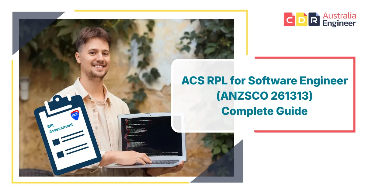 A professional holding laptop coding with RPL assessment certificate on left side