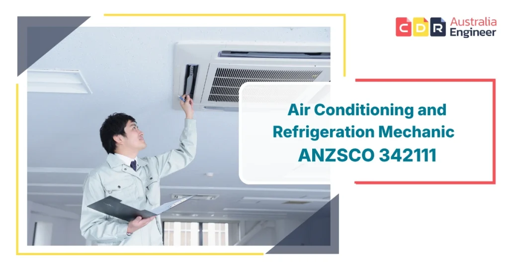 Air Conditioning and refrigeration mechanic checking the airconditioner