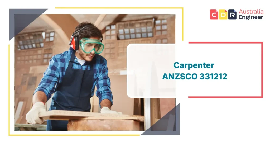A Carpenter working on his project