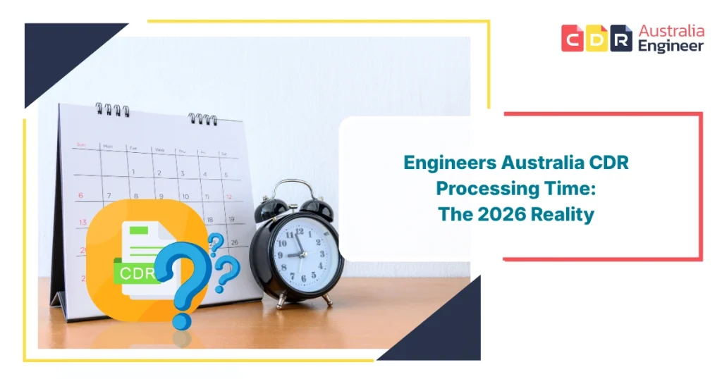 Engineers Australia CDR processing time timeline showing 2026 assessment duration