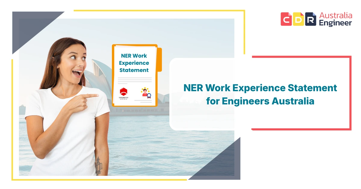 NER work experience statement for Engineers Australia application