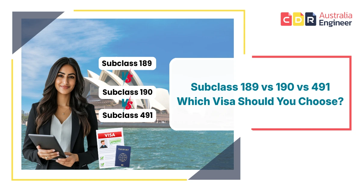 Subclass 189 vs 190 vs 491 visa comparison for Australia PR in 2026